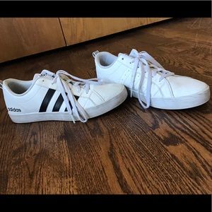 White adidas sneakers